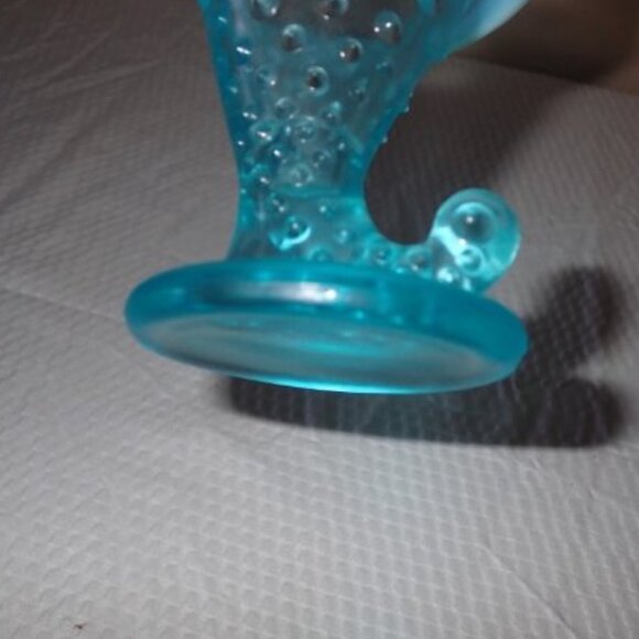 Hobnail opalescent candlestick holder - Picture 2 of 2